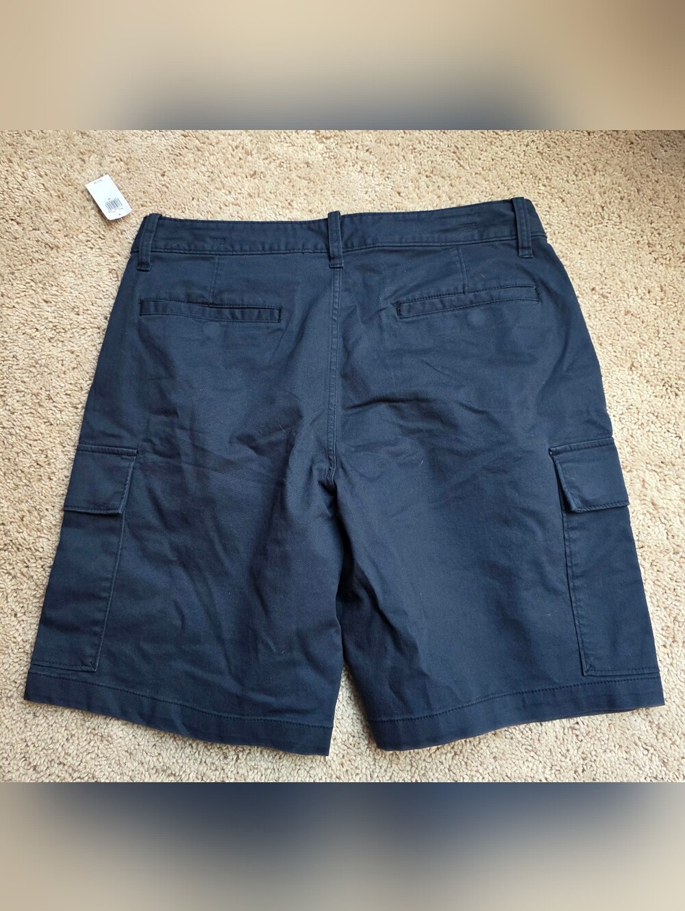 Old Navy Men's Dark Navy Cargo Shorts with Side Pockets